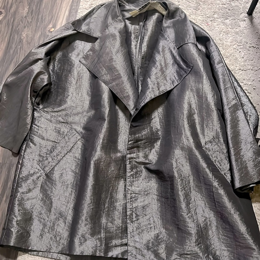 Ann Tjian for kenar festive coat for women size petite medium